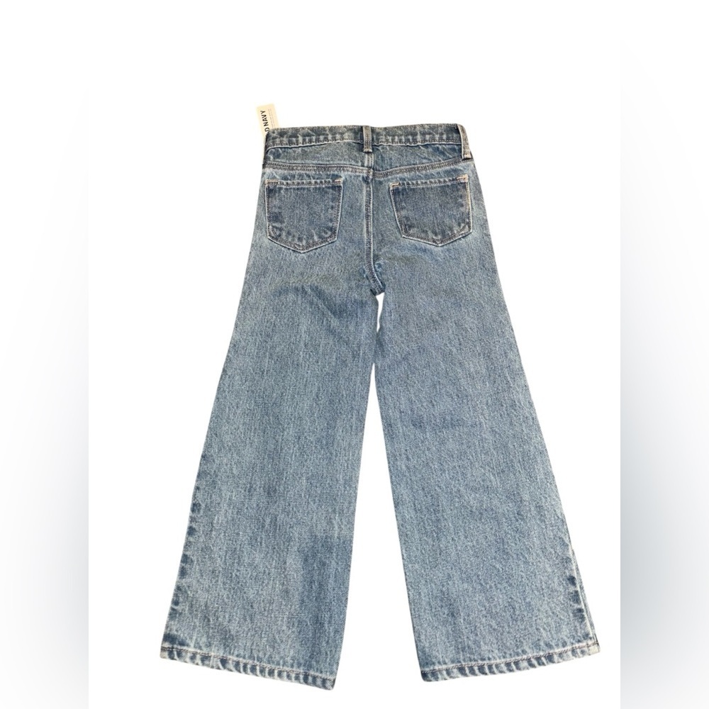 Old Navy Toddler Distressed Blue Wide-Leg Jeans - Picture 2 of 5